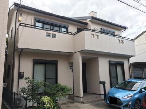 北名古屋市にてどうしても起きてしまう経年劣化が気になり始めたお宅の外壁塗装工事をしてきました